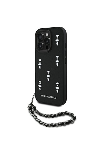 Karl Lagerfeld Husa originala iPhone 16 Pro Max Karl Lagerfeld Saffiano, negr...