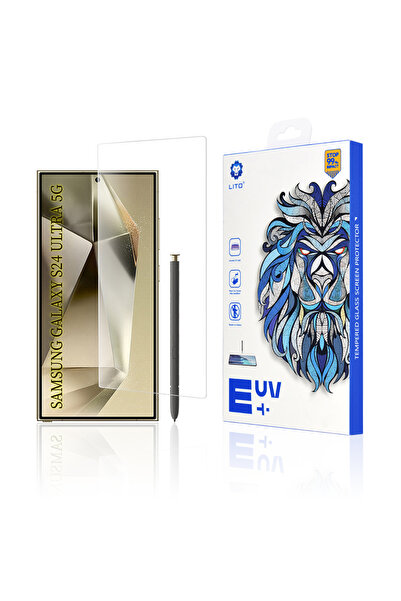 Lito Folie sticla Samsung Galaxy S24 Ultra UV Glue, transparenta