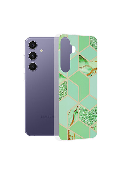 Techsuit Husa Samsung Galaxy S24 Plus Marble, Green Hex