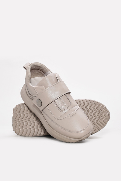 Ayakkabıhane Inside and Outside Genuine Leather Mink Poly Women's Casual Daily Shoes Ah08136Za91115