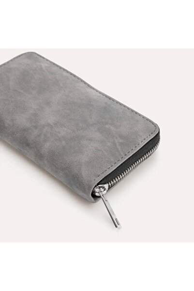 md Telefon Bölmeli Cüzdan- Telefon Hazneli Uzun Cüzdan - Siyah Unisex