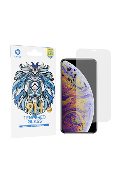 Lito Folie Sticla iPhone XS Max 9H Tempered Glass - Clear