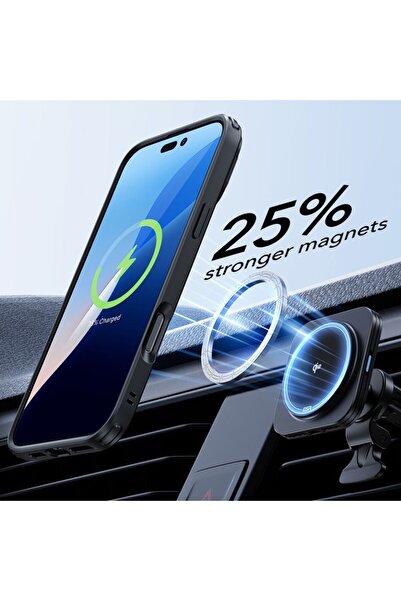 ESR [360° Package] iPhone 16 Classic Hybrid HaloLock Kickstand Case + Film, BlackTransparent