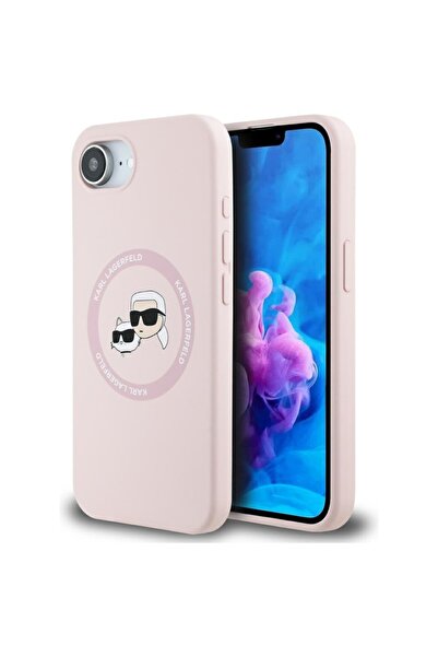 Karl Lagerfeld Husa Karl Lagerfeld iPhone 16e Silicone MagSafe, roz, Karl&Cho...