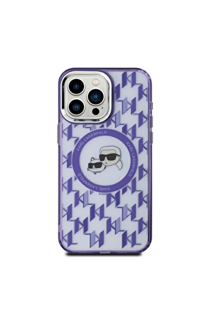 Karl Lagerfeld Husa iPhone 15 Karl Lagerfeld IML MagSafe, Monogram Karl&Choup...