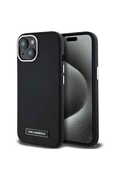 Karl Lagerfeld Husa iPhone 15 Karl Lagerfeld Leather MagSafe, FW Metal Plate,...