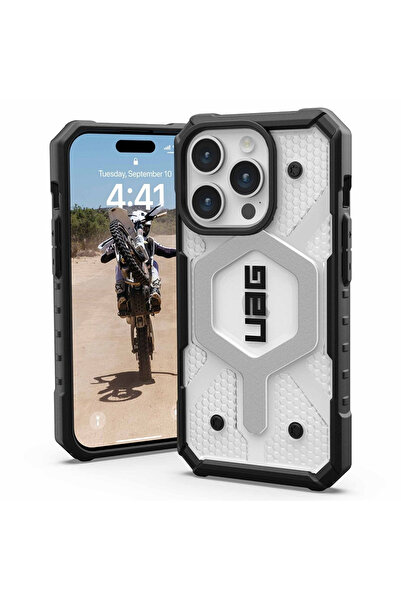 UAG Husa iPhone 15 Pro Pathfinder Magsafe, Ice