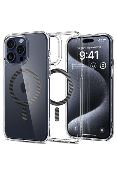 Spigen Калъф за iPhone 15 Pro Ultra Hybrid MagSafe, фибростъкло