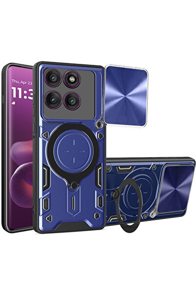 Techsuit Husa Motorola Edge 60 Pro CamGuard Pro, albastru