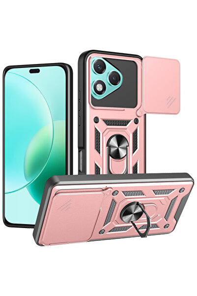 Techsuit Husa Honor 400 Lite protectie camera CamShield Series, roz