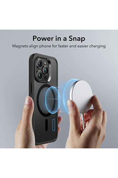 ESR Husa iPhone 14 Pro Classic Hybrid HaloLock, negru frost