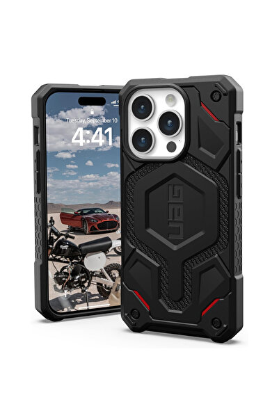UAG Husa iPhone 15 Pro Monarch Pro MagSafe, Kevlar Black