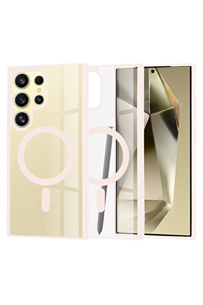 Techsuit Husa Samsung Galaxy S24 Ultra MagSafe Pro, roz