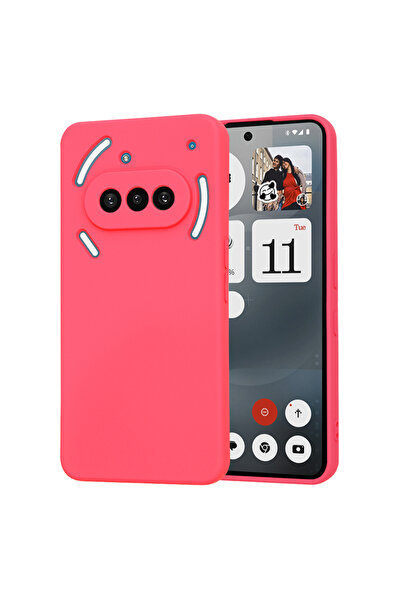 Techsuit Силиконов калъф Husa Nothing Phone (3a) SoftFlex, цвят фуксия
