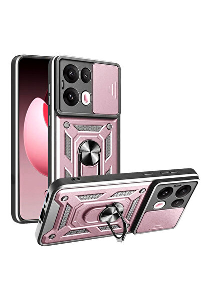 Techsuit Husa Oppo Reno13 Pro protectie camera CamShield Series, roz