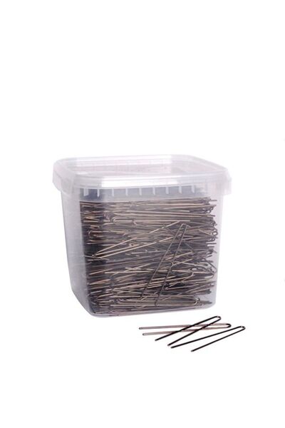 Bifull Agrafe de păr drepte din metal, bronz - Horquillas Mono 55mm 1000gr -