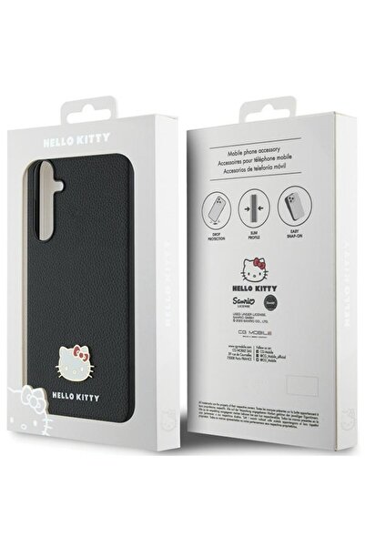 Hello Kitty Husa Hello Kitty Samsung Galaxy A55 5G Hardcase Metal Logo Kitty Head, negru, HKHCSA55PGHDLMK