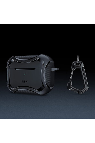 ESR Husa Apple AirPods Pro Cyber Armor Tough HaloLock, negru