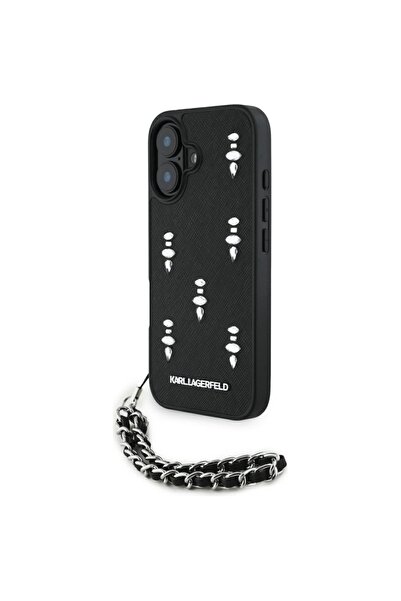 Karl Lagerfeld Husa originala iPhone 16 Karl Lagerfeld Saffiano, Crystals & C...
