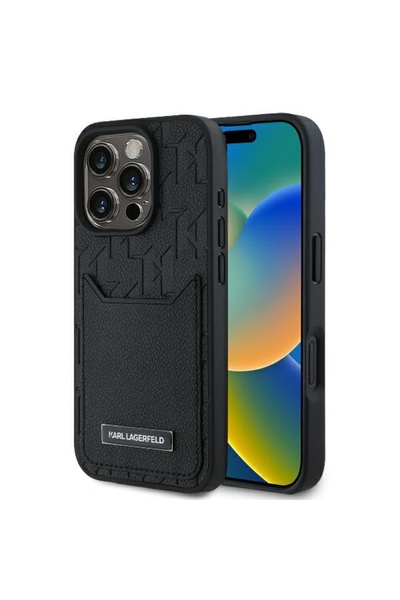 Karl Lagerfeld Husa iPhone 16 Pro Max Karl Lagerfeld Hardcase Leather Cardslo...