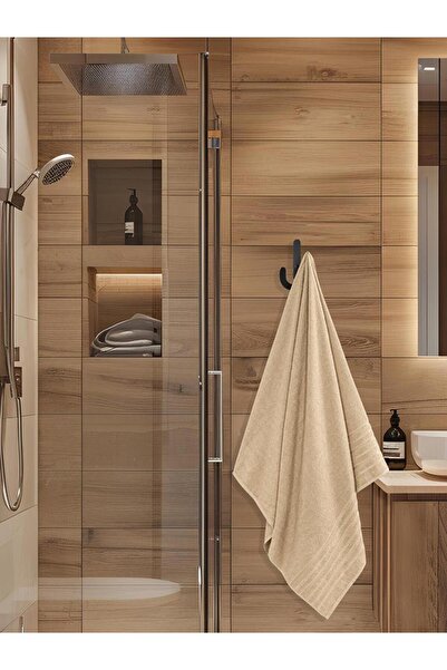 Karna Home Beige Bath Towel Single Dora 90X150 cm High Absorbent