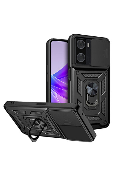 Techsuit Husa Oppo A57 4G protectie camera CamShield Series, negru