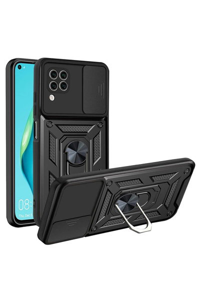 Techsuit Husa Huawei P40 Lite protectie camera CamShield Series, negru
