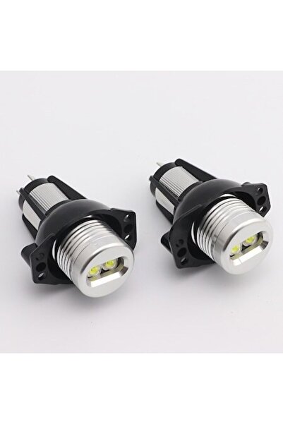 LinePartsBim Set 2 faruri LED de semnalizare Angel Eyes 20W DRL Canbus compatibile cu BMW E90 E91 fără facelift 2005-08