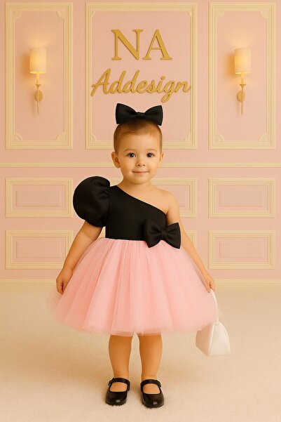 NA ADDESIGN Rochie de seară cu un singur umăr din tul colorat pentru fete – R...