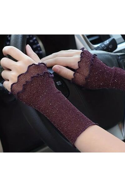 Dgt Luxury قفازات زخرفية، شبكية رقيقة، بدون أصابع، لتخزين الوشم