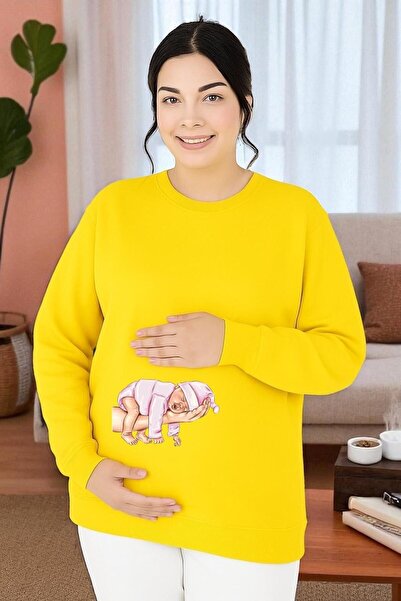 E-ROMA SWEATSHIRT DE MATERNITATE IMPRIMAT