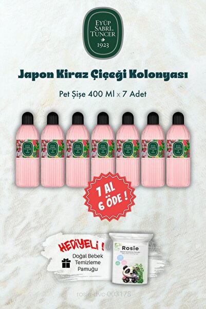 Eyüp Sabri Tuncer 400 ML Pet Şişe Japon Kiraz Çiçeği Kolonyası 7 AL 6 ÖDE ve ...