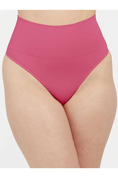 MİSTİRİK Montela Model Waist Shaper Seamless String Slip Corset Dusty Rose Color