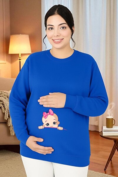 E-ROMA SWEATSHIRT DE MATERNITATE IMPRIMAT