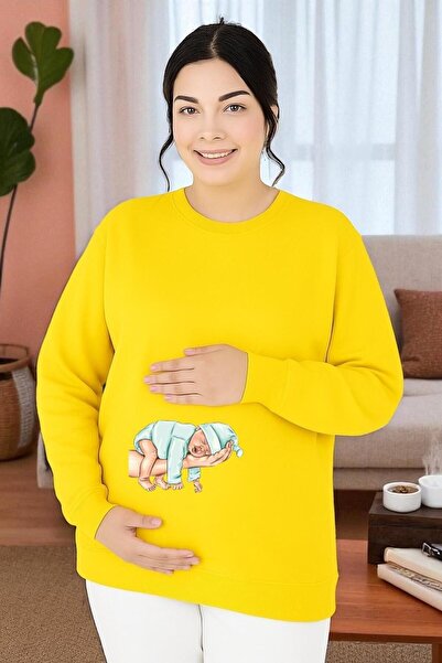 E-ROMA SWEATSHIRT DE MATERNITATE IMPRIMAT