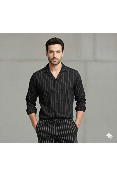dwnwear Trend Men's Crepe Fabric Shirt Pants Set |   Seasonal & Comfortable |   Modern