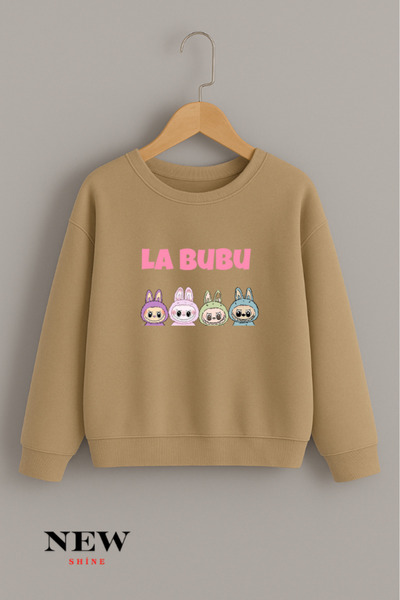 New Shine Hanorac unisex pentru copii cu imprimeu Labubu