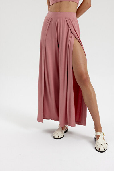 Simple Co. Soft Skin Touch Aera Slit Trousers Skirt