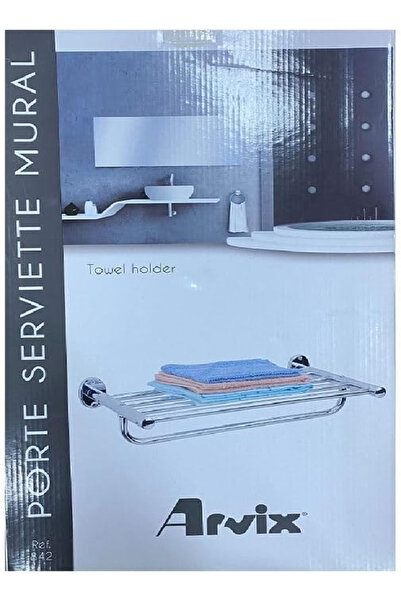 arvix Towel Holder, Chrome-Plated Metal, Multi-Colour, One Size