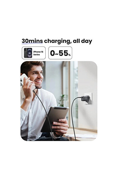 Ugreen Wall Charger with GaN USB-C Port 30W - Gray