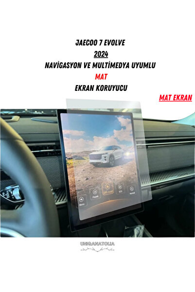 UniqAnatolia واقي شاشة متوافق مع الملاحة والوسائط المتعددة لسيارة جايكو 7 إيفولف 2024