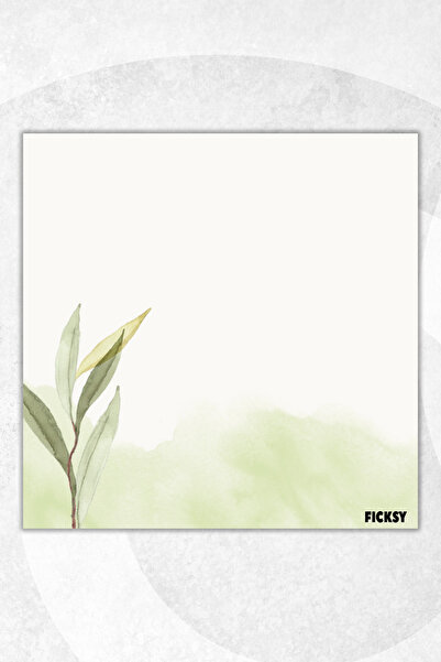 Ficksy مفكرة زهور - مقاس 9*9 سم - 50 ورقة - مفكرة - مذكرة - ورق ملاحظات - قائمة المهام - دفتر ملاحظات
