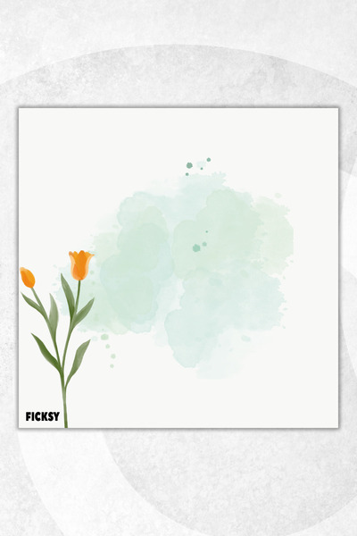 Ficksy Flower Memo Pad - 9*9 cm Size - 50 Sheets - Notepad - Memopad - Note Paper - to Do List - Notebook