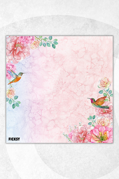 Ficksy Flower Memo Pad - 9*9 cm Size - 50 Sheets - Notepad - Memopad - Note Paper - to Do List - Notebook