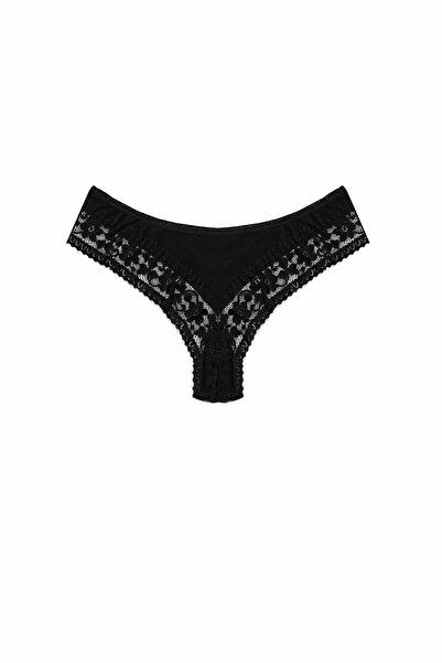 Simi Underwear Daisy Kadın Pamuklu Dantel Detaylı Brazilian Külot