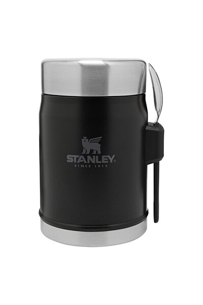 Stanley The Legendary Yemek Termosu + Kaşık 400ml Matte Black Pebble