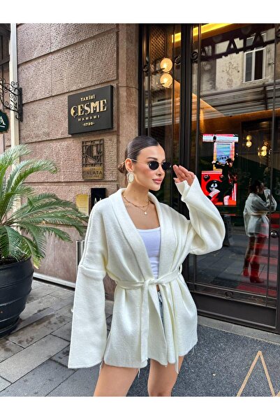 DEHA textile Cardigan with Belt Detail Knitwear 75 cm Standard