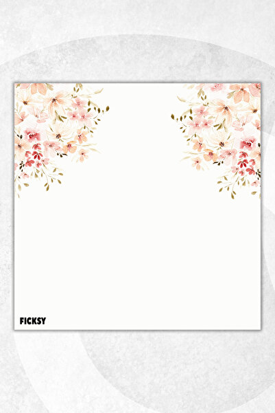 Ficksy Flower Memo Pad - 9*9 cm Size - 50 Sheets - Notepad - Memopad - Note Paper - to Do List - Notebook