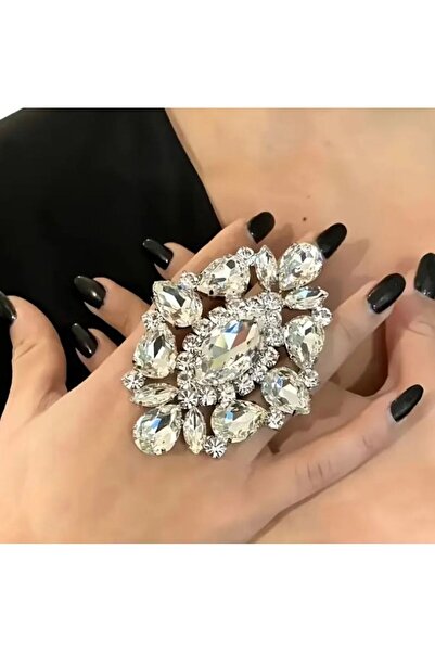 Dgt Luxury Rhinestone Look, Shiny, Flashy, Exaggeration Ring