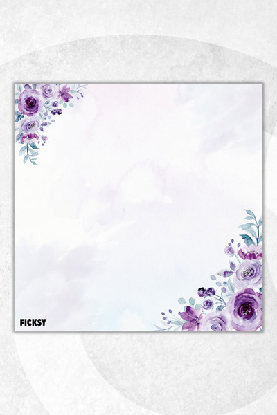 Ficksy Flower Memo Pad - 9*9 cm Size - 50 Sheets - Notepad - Memopad - Note Paper - to Do List - Notebook